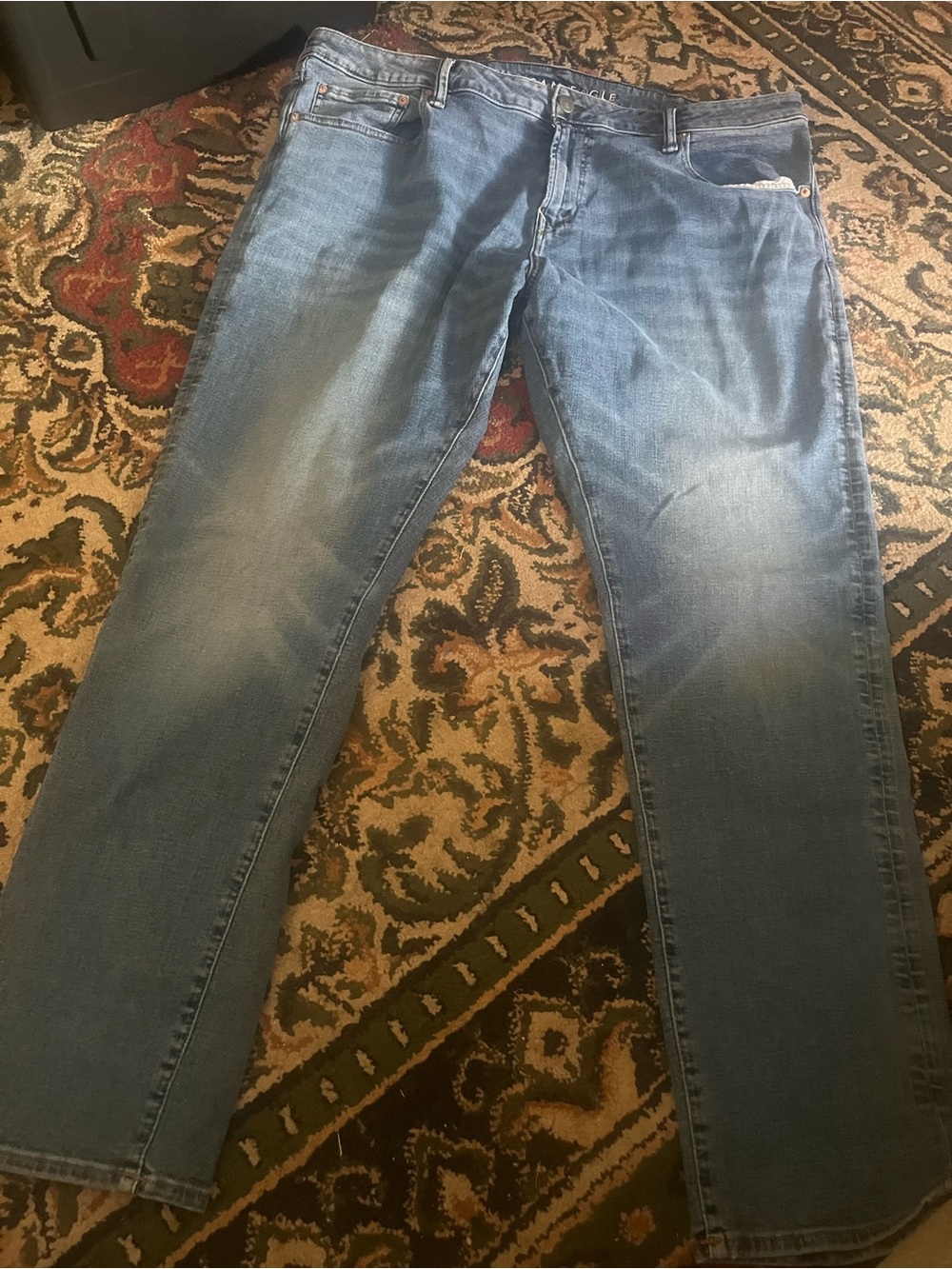 American Eagle Men's Blue Straight-Leg Jeans Air Flex size 40x32